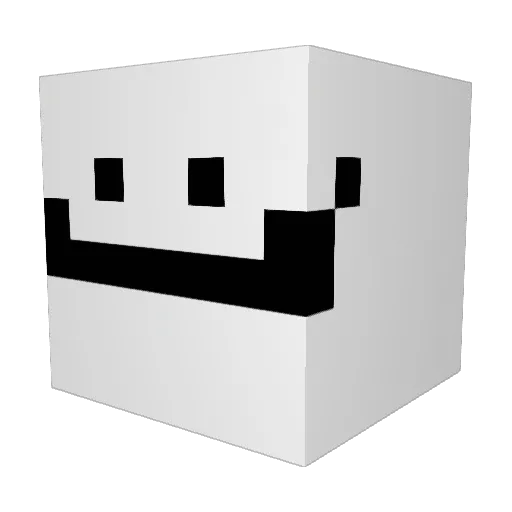 SANAKpls Minecraft avatar head, 3D render