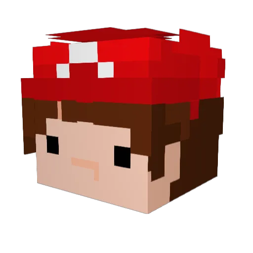 SANGHUNP Minecraft avatar head, 3D render
