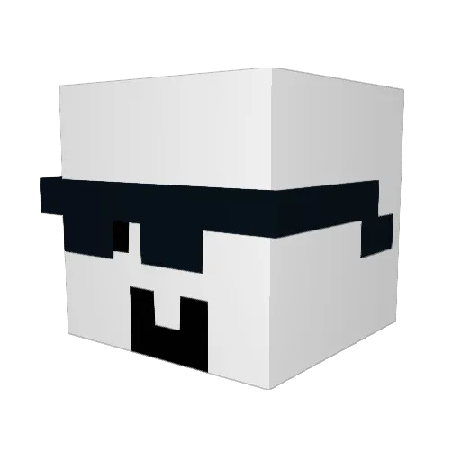 SANG_H00N Minecraft avatar head, 3D render
