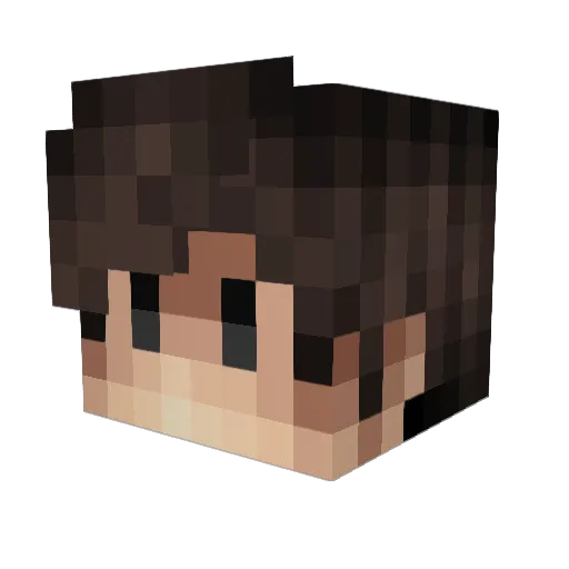 SANKETKT Minecraft avatar head, 3D render