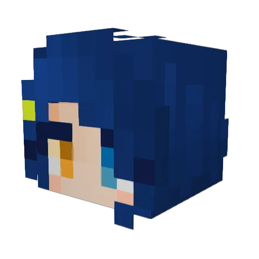 SANMUBUMU Minecraft avatar head, 3D render