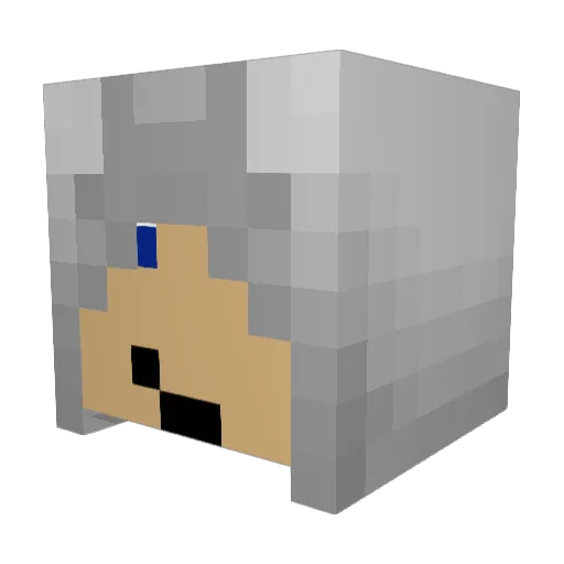 SANMarksman Minecraft avatar head, 3D render