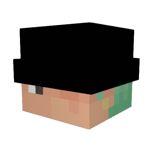 SANSAR3 Minecraft avatar head, 3D render