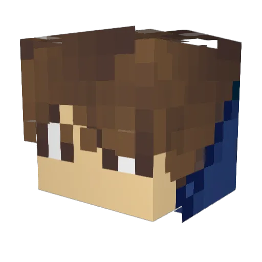 SANSYAYIN Minecraft avatar head, 3D render
