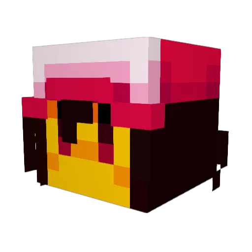 SANTOLIBER1 Minecraft avatar head, 3D render