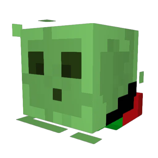 SAO Minecraft avatar head, 3D render