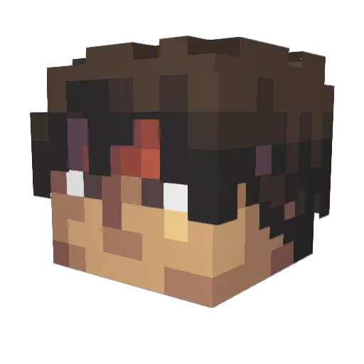 SAO_Lover67 Minecraft avatar head, 3D render