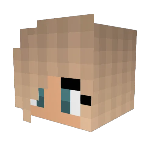 SAR98 Minecraft avatar head, 3D render