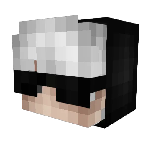 SASAlkaDDOS Minecraft avatar head, 3D render