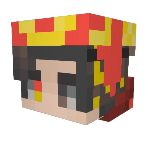 SASMEW Minecraft avatar head, 3D render