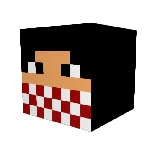 SASNemikarXII Minecraft avatar head, 3D render