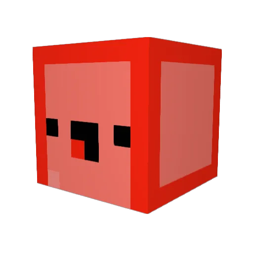 SASUNELO Minecraft avatar head, 3D render