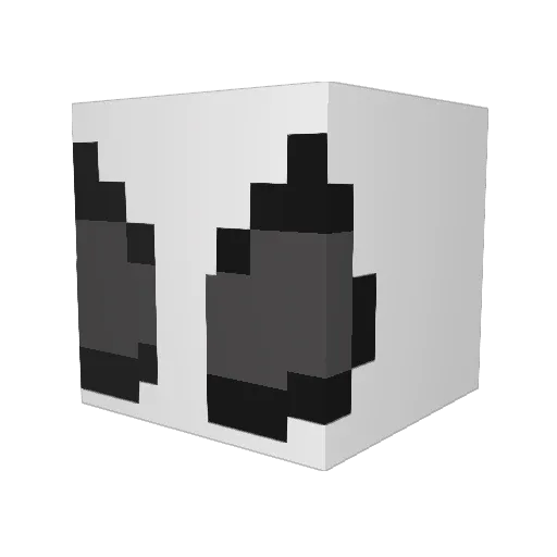 SAS_Azure Minecraft avatar head, 3D render