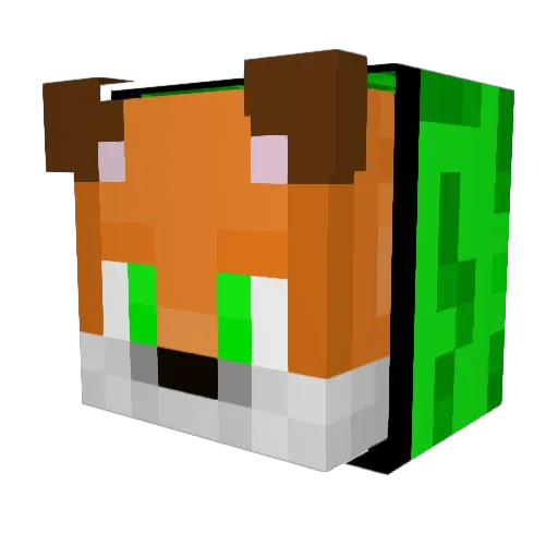 SASlir1 Minecraft avatar head, 3D render