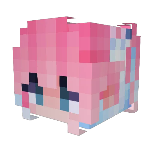 SATOKO310 Minecraft avatar head, 3D render