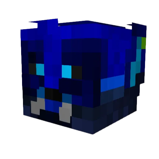 SATORU_FROST Minecraft avatar head, 3D render
