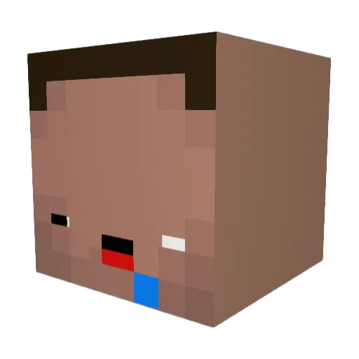 SATOSHI0421 Minecraft avatar head, 3D render