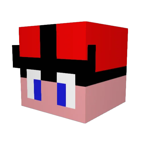 SATRAITO Minecraft avatar head, 3D render