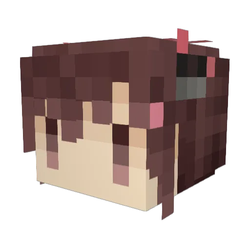 SATT24 Minecraft avatar head, 3D render