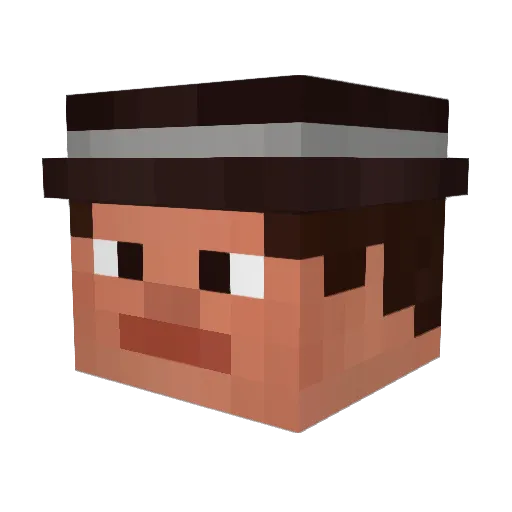 SATURN761 Minecraft avatar head, 3D render