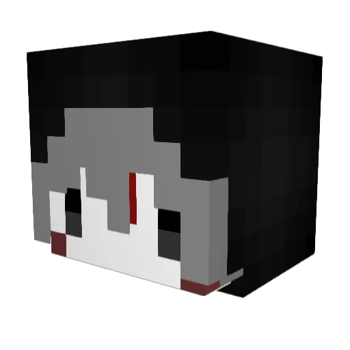 SATURNO Minecraft avatar head, 3D render