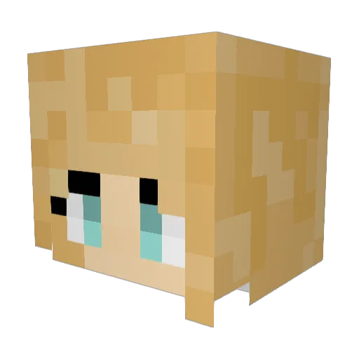 SAWAYAMAA Minecraft avatar head, 3D render
