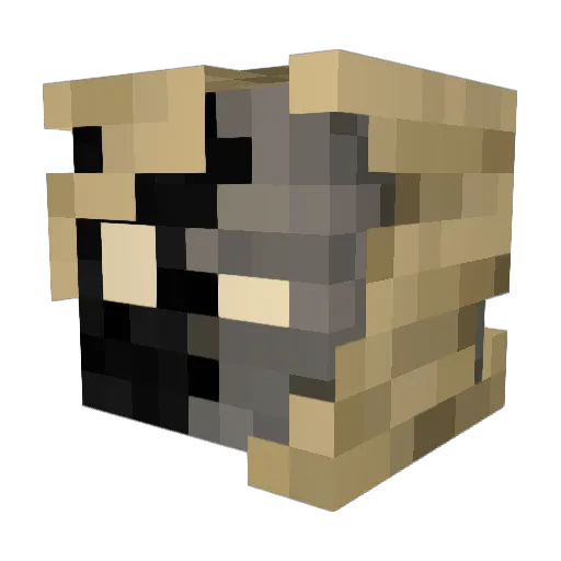 SAWM1LLER Minecraft avatar head, 3D render