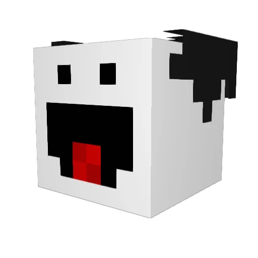 SAWMO Minecraft avatar head, 3D render