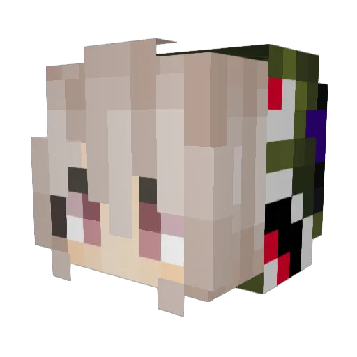 SAYUKEE_420 Minecraft avatar head, 3D render