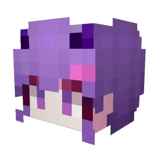 SAY_044 Minecraft avatar head, 3D render