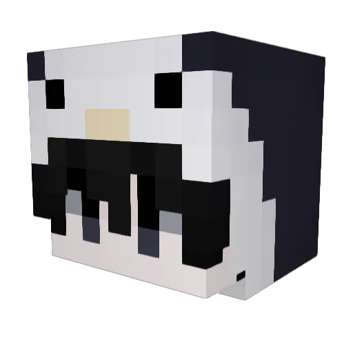 SA_Kuro Minecraft avatar head, 3D render