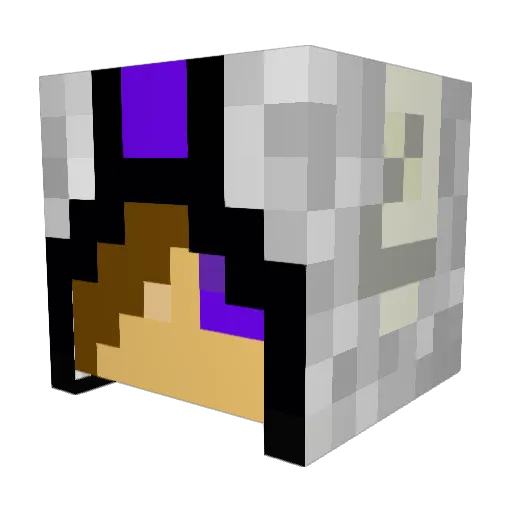 SAxMitch Minecraft avatar head, 3D render