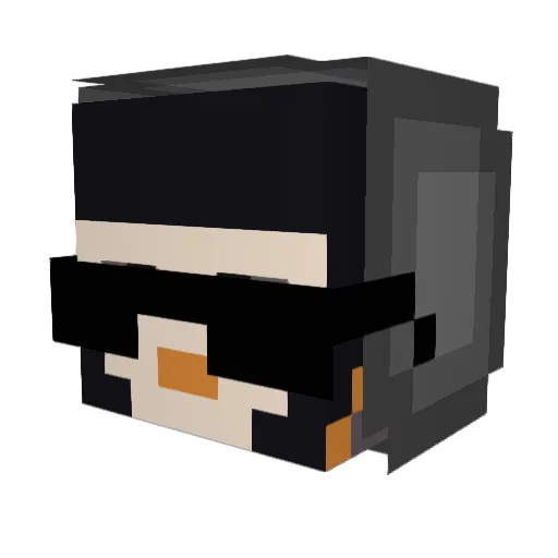 SB737 Minecraft avatar head, 3D render