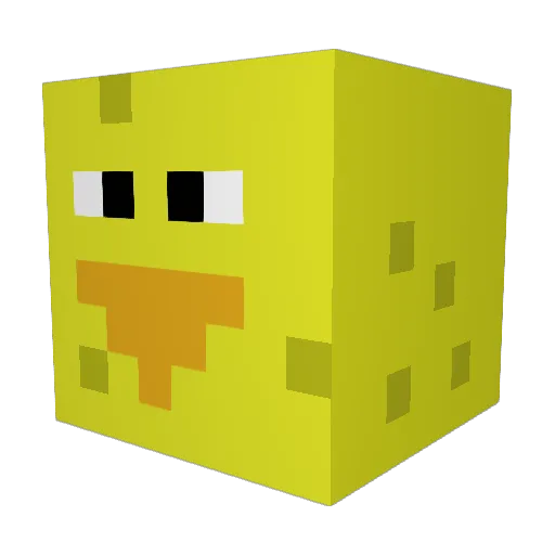SB771 Minecraft avatar head, 3D render
