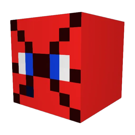 SBA200S Minecraft avatar head, 3D render