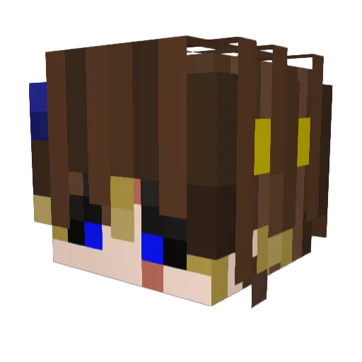 SBClouds Minecraft avatar head, 3D render