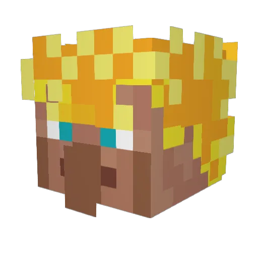 SBDPlugins Minecraft avatar head, 3D render