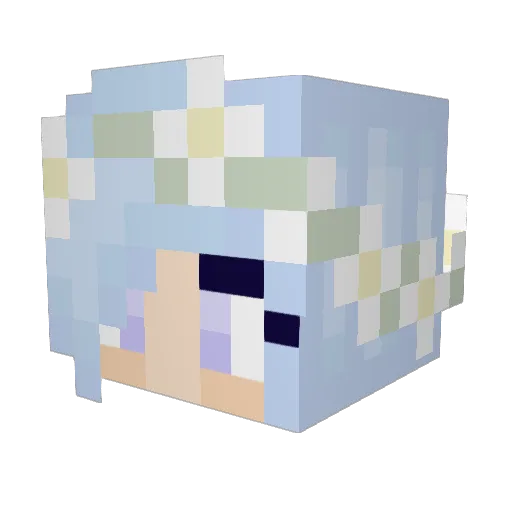 SBFrost Minecraft avatar head, 3D render
