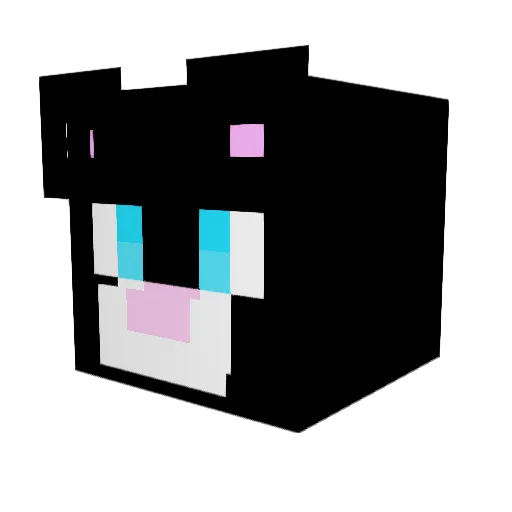 SBMCC004 Minecraft avatar head, 3D render