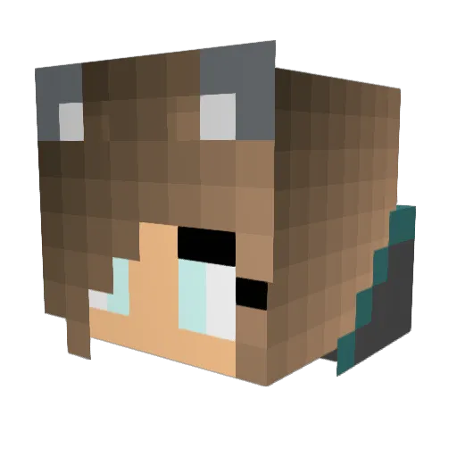 SBMCC024 Minecraft avatar head, 3D render