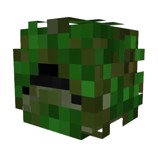 SBS123 Minecraft avatar head, 3D render