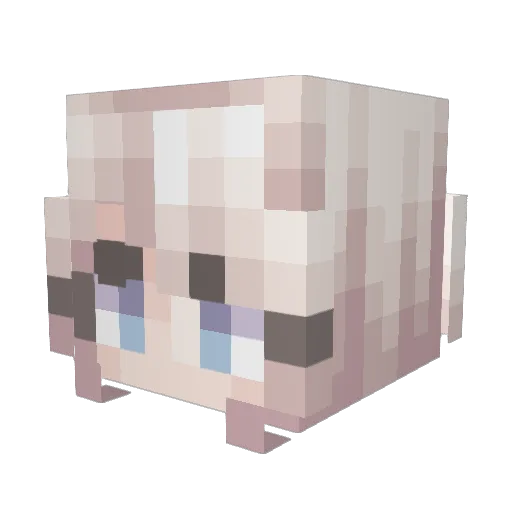 SBSCD Minecraft avatar head, 3D render