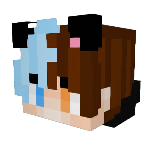 SBY481 Minecraft avatar head, 3D render