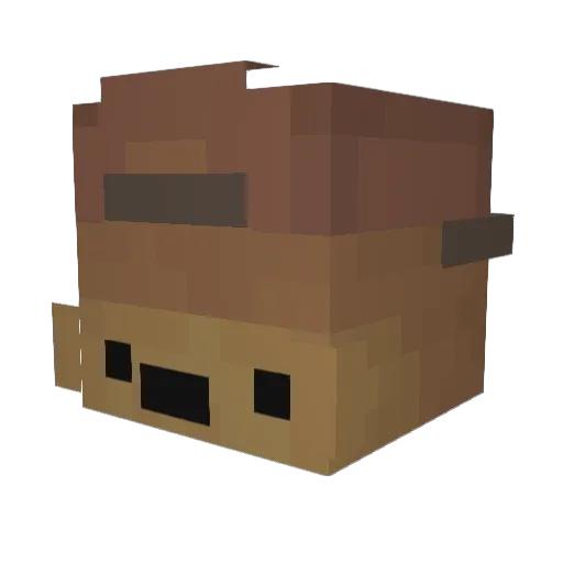 SB_Nike Minecraft avatar head, 3D render