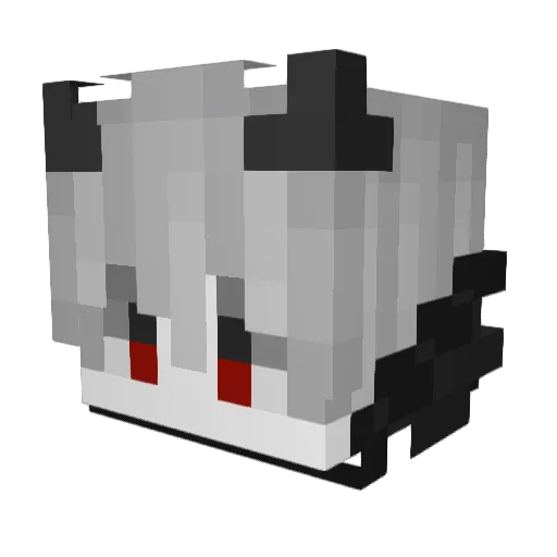 SB_mrQcNT Minecraft avatar head, 3D render