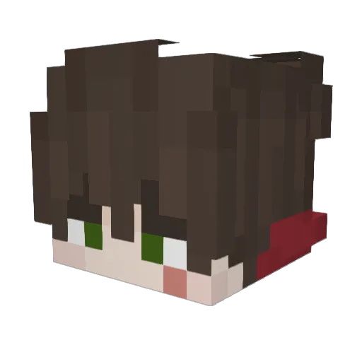 SBerta Minecraft avatar head, 3D render