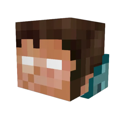 SC3D3R Minecraft avatar head, 3D render