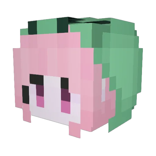 SC6_ Minecraft avatar head, 3D render