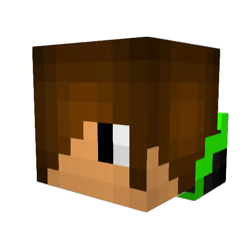 SCAZ56 Minecraft avatar head, 3D render