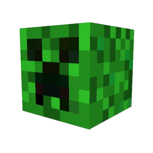 SCB456 Minecraft avatar head, 3D render